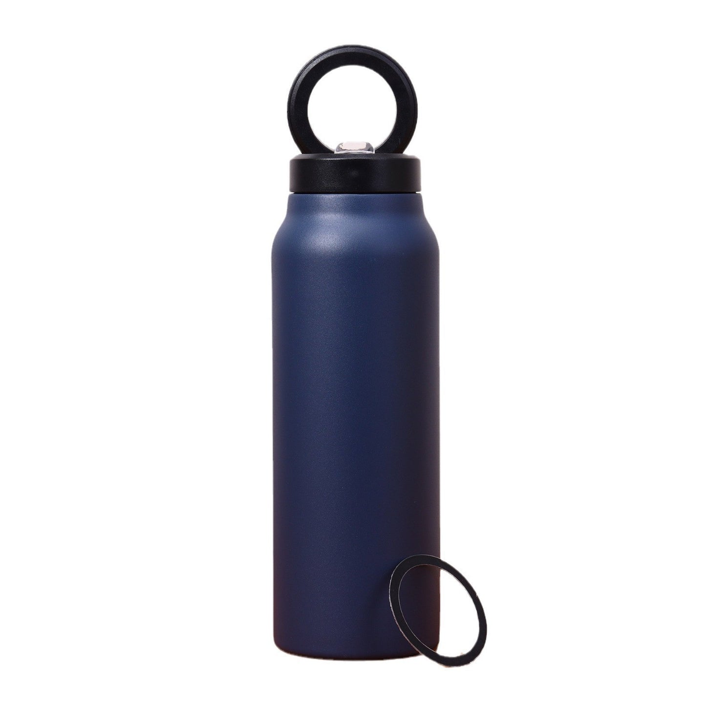 304 Stainless Steel Vacuum Cup Creative Magnetic Water Cup Insulated Sports Water Bottle with Straw Outdoor Insulated Water Mug with Magnetic Phone Holder